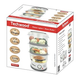 Cuiseur vapeur Techwood TCV-371 500 W Blanc