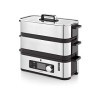 WMF KITCHENminis Cuiseur Vapeur Electrique Ultracompact Design Elegant Inox Cromargan Haute Qualité 2,15L Sans BPA 2 Comparti