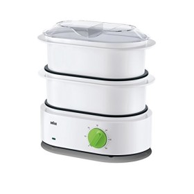 Braun FS3000 Cuiseur Vapeur Electrique Blanc/Vert 33 x 31 x 19,5 cm