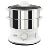 Seb Cuiseur Vapeur série Convenient 2 bols inox, Capacité bol 6 L, Cuisson vapeur, Cuit vapeur compact, Minuteur, Arrêt autom