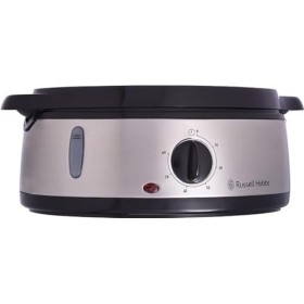 Russell Hobbs Cuiseur Vapeur [Grande capacité] Cook@Home 800W, 9 L, 3 niveaux, 1 panier cuiseur de riz + 6 supports à œufs i