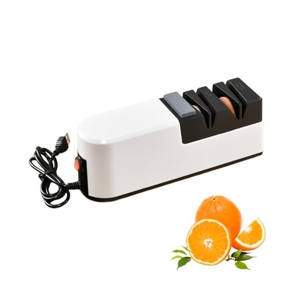 Xinlie Aiguiseur Couteaux Electriques Ajustement Angle Automatique Affuteur Couteau Universel Aiguiseur Couteau de Cuisine Pr
