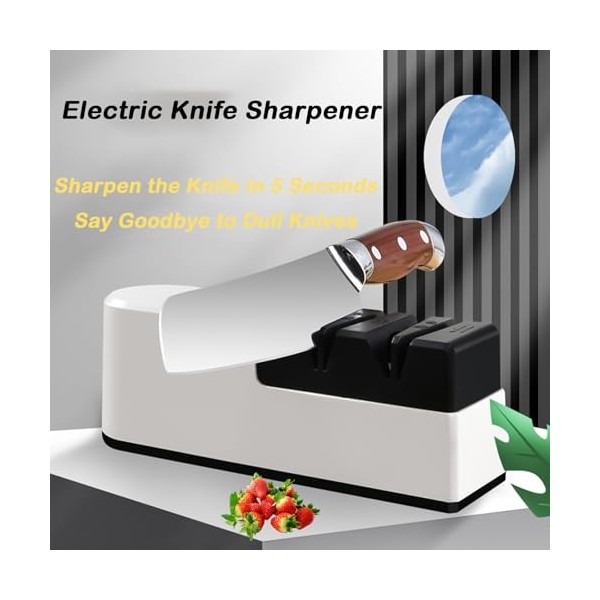 Xinlie Aiguiseur Couteaux Electriques Ajustement Angle Automatique Affuteur Couteau Universel Aiguiseur Couteau de Cuisine Pr