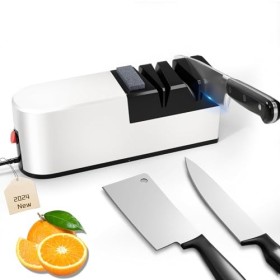 Aiguiseur Couteaux Électrique Aiguiseur Couteaux Électrique Blanc Aiguiseur Couteaux Roulant 5 En 1 Affuteur Couteau Electriq