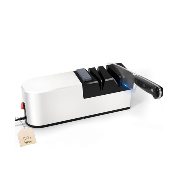 Aiguiseur Couteaux Électrique Aiguiseur Couteaux Électrique Blanc Aiguiseur Couteaux Roulant 5 En 1 Affuteur Couteau Electriq