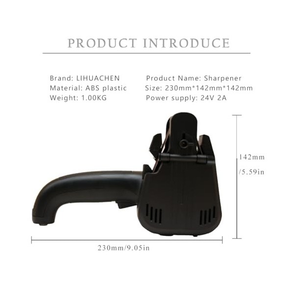 LIHUACHEN M3 Aiguiseur de couteaux électrique Ciseaux professionnels Aiguiseur de couteaux Machine daffûtage de couteaux éle