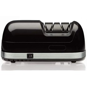 StilGut Aiguiseur de couteaux électrique avec deux étapes daffûtage, affûteur à meule diamant, antidérapant rapide et silenc