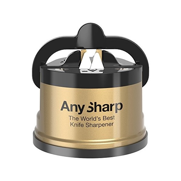 AnySharp Global Aiguisoir Avec PowerGrip Doré