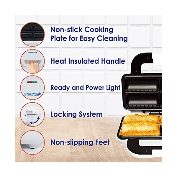 StarBlue Machine à saucisses avec livre électronique de recettes français non garanti – 220-240 V 50/60 Hz 850 W, Adaptateu