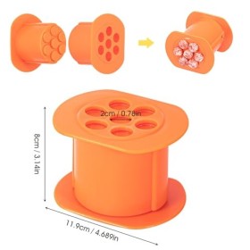 Bczhieulw One Press Maker，Hot Dog Maker，Avec 7 trous pour les burgers/croquettes/pâtisseries