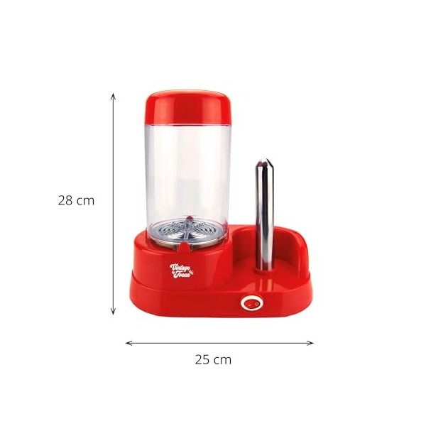 JOCCA - Machine à Hot Dogs | Appareil à Hot Dogs 350W | Barres en Acier Inox | Capacité 6 Saucisses | Idéal pour Fêtes et Cad