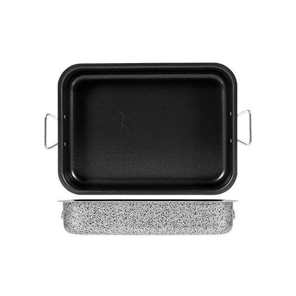 Home Salt Peper Omelets, Non-Stick Coating, 28 cm, Aluminium, Black/Grey