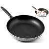 Home Salt Peper Omelets, Non-Stick Coating, 28 cm, Aluminium, Black/Grey