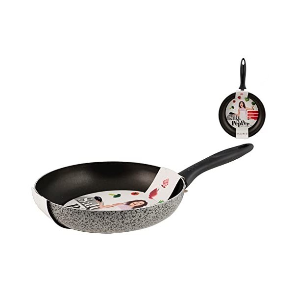 Home Salt Peper Omelets, Non-Stick Coating, 28 cm, Aluminium, Black/Grey Appareils à hot dog
