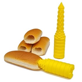Hotdogger, Perceuse à chignon Hot Dog parfaite pour griller et barbecue, taille idéale pour les morvettes et autres saucisses