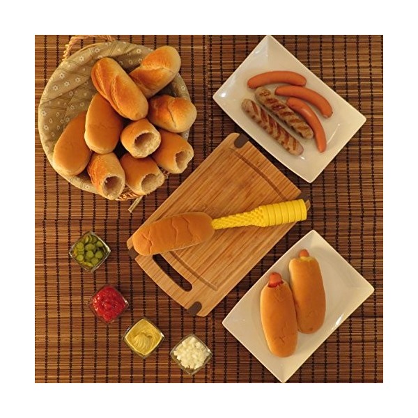 Hotdogger, Perceuse à chignon Hot Dog parfaite pour griller et barbecue, taille idéale pour les morvettes et autres saucisses