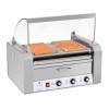 Royal Catering Grill Saucisses Machine à Hot-dogs RCHG-9WO nombre de saucisses max. 16, 2200W, 2 zones chauffantes distincte