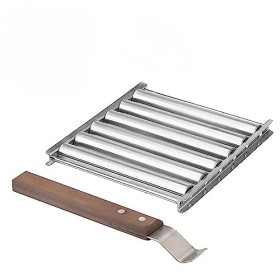 Rouleau à Hot-Dog Pour Gril, Porte-Rouleau à Saucisses En Acier Inoxydable, Saucisse Roller Rack Avec Extra Long Manche En Bo