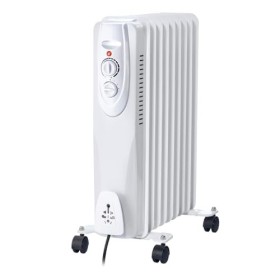 Radiateur dhuile, 9 éléments, 2000W. Blanc