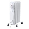 Radiateur dhuile, 9 éléments, 2000W. Blanc