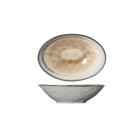 Cosy & Trendy Lot de 4 Bols ovales en Céramique, Castor, 19.5X13Xh5 Cm, Multicouleur