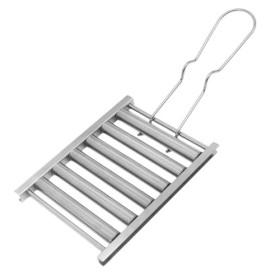 XKSOCT 1 Ensemble Rouleau à Hot-Dog antiadhésif avec Manche en Bois Extra Long,Appareil Hot Dog Roller,Barbecue À Hot-Dog pou