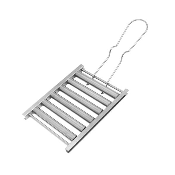 XKSOCT 1 Ensemble Rouleau à Hot-Dog antiadhésif avec Manche en Bois Extra Long,Appareil Hot Dog Roller,Barbecue À Hot-Dog pou