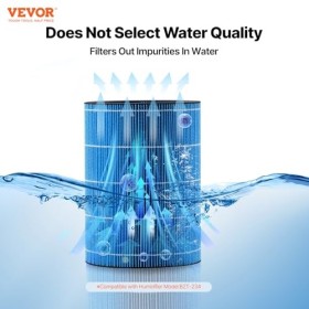 VEVOR Filtre de Rechange pour Humidificateur à Évaporation 5 L de Modèle BZT-234 Lot de 2 Filtres de Remplacement Facile à In