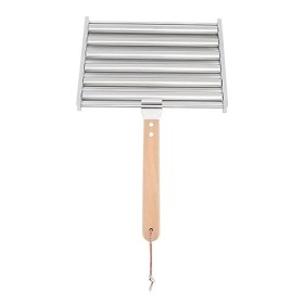 Weikeya Support de Petit Pain de Saucisse, Rouleau Efficace de Hot-Dog dacier Inoxydable pour des Pique-niques Font Cuire ég