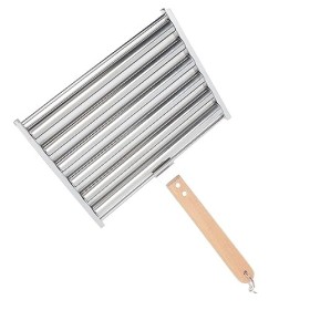 Weikeya Support de Petit Pain de Saucisse, Rouleau Efficace de Hot-Dog dacier Inoxydable pour des Pique-niques Font Cuire ég