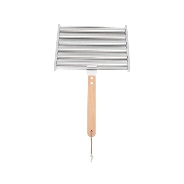 Rouleau à Hot-dog en Acier Inoxydable Démontez le Support à Hot-dog 6 Rouleaux 5 Capacités de Hot-dog, Gril à Saucisses avec 