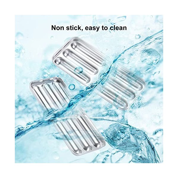 ANKROYU Moule à Saucisses à 6 Cavités, Moule De Cuisson De Saucisses DIY Avec Couverture, Moule De Machine à Hot-Dog Antiadhé