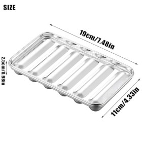 Moule à Saucisse, Moule à Hot-Dog, Moule à Saucisses en Acier Inoxydable, Saucisse Hot Dogs Moule, Acier Inoxydable pour Gril