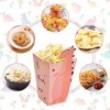 24 Pièces Petites Boîtes de Popcorn, 11,5x7x5cm Sacs de Pop-Corn en Papier Dinosaure Mignon, Cornet Pop Corn, Conteneur de Bo
