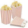 Dokeno 20 Pièces Popcorn Boîtes Rose, Sachet Pop Corn en Papier, Pot Pop Corn Reutilisable, Bonbons Boîtes, Boîtes à Popcorn 