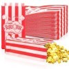 200 Pcs Sachet Pop Corn, Petites Popcorn Boîtes 9 x 6 x 21 cm, Cinéma Sac à Pop Corn Oléophobes pour Popcorn Machine, Boîte à
