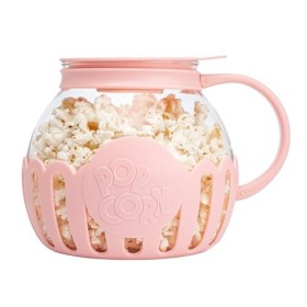 FACKELMANN Paris Hilton - Machine à pop-corn en verre borosilicate et plastique - Parfait pour pop-corn sucré et salé, 165 x 