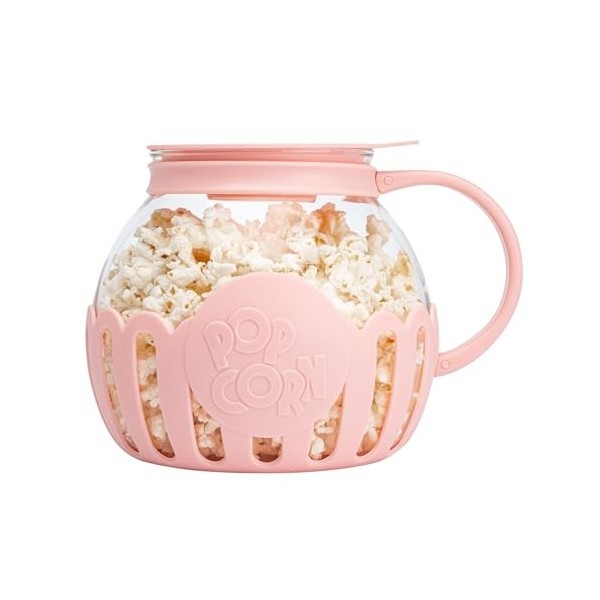 FACKELMANN Paris Hilton - Machine à pop-corn en verre borosilicate et plastique - Parfait pour pop-corn sucré et salé, 165 x 