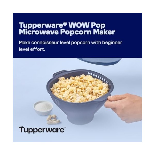 Tupperware Wow Pop Machine à popcorn pour micro-ondes