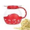 Gadget de cuisine à pop-corn en verre | Bocal à popcorn pour micro-ondes | Seau à popcorn réutilisable | Petit moule à popcor