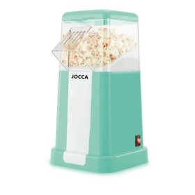 Jocca Moule à popcorn amusant turquoise | Popcorn sans huile | Prêt en 3 minutes | Compact et facile à utiliser | Livré avec 