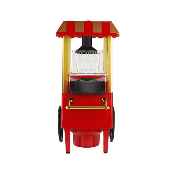 Machine à Pop-corn Rétro Mise à Jour, Air Chaud 1200W pour la Maison, Machine à Pop Corn, Saine et sans Calorie, Fonctionneme