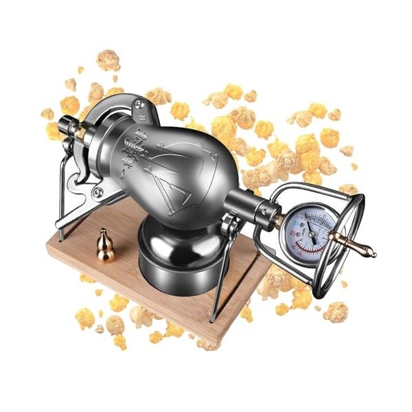Machine À Pop-corn Nostalgique, Mini Machine À Pop-corn En Acier Inoxydable 304 Pour Les Amateurs De Bricolage, Machine À Pop