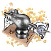 Machine À Pop-corn Nostalgique, Mini Machine À Pop-corn En Acier Inoxydable 304 Pour Les Amateurs De Bricolage, Machine À Pop