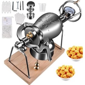 Canon à Pop-Corn Manuel Machine à Pop-Corn Haute Pression Machine à Pop-Corn Chinoise Machine à Riz Soufflé Mini Machine à Po