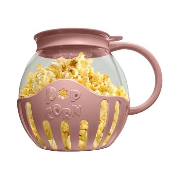 Machine à popcorn – Machine à popcorn – 2,25 litres avec bol en verre borosilicate – Passe au lave-vaisselle