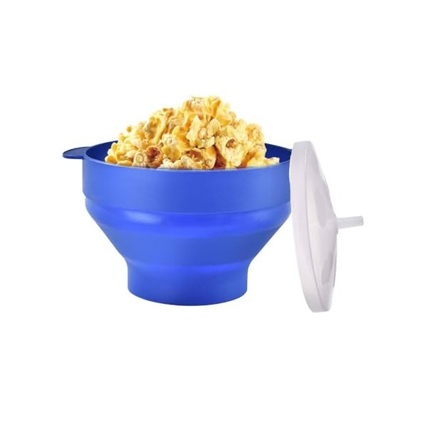 Cushangty Bol à micro-ondes pour machine à pop-corn, pop-corn à micro-ondes,Bol à pop-corn pliable pour micro-ondes | Bol à p