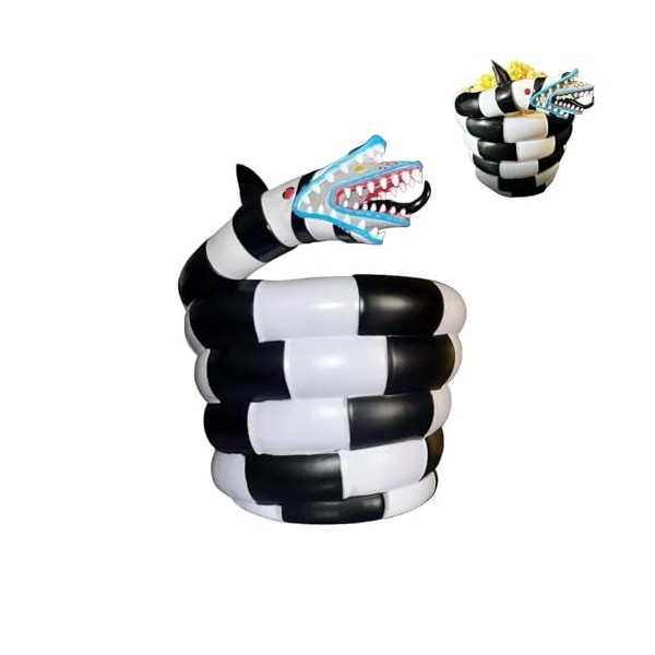 RICOKJRDE Seau à Pop-Corn Amusant, Seau à Pop-Corn Sandworm, Seau à Pop-Corn Sandworm, Seaux à Pop-Corn Réutilisables, Horreu