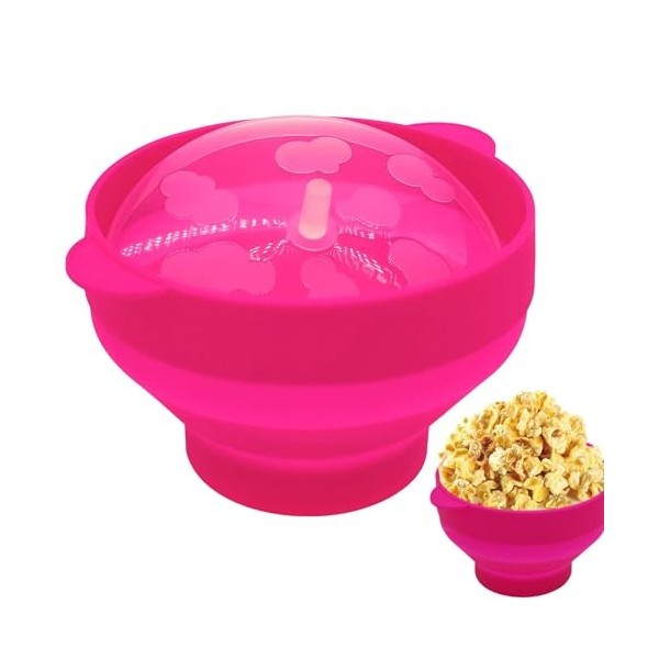 Bol À Pop-corn Allant Au Four – Machine À Pop-corn Pour Micro-ondes | Bol À Pop-corn Pliable En Silicone Pour Micro-ondes À A