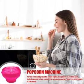 Bol À Pop-corn Allant Au Four – Machine À Pop-corn Pour Micro-ondes | Bol À Pop-corn Pliable En Silicone Pour Micro-ondes À A